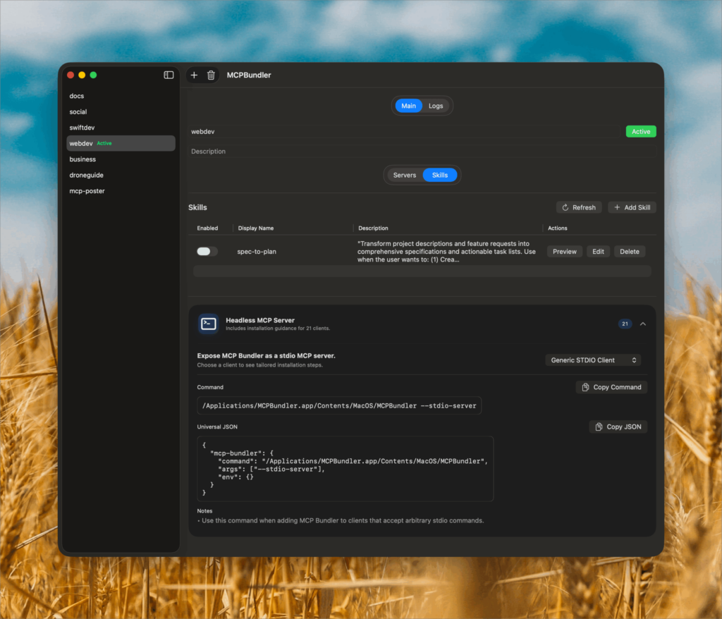 MCP Bundler screenshot