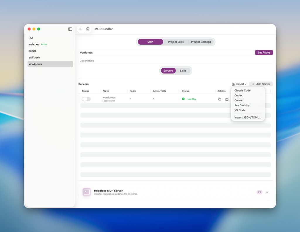 MCP Bundler screenshot