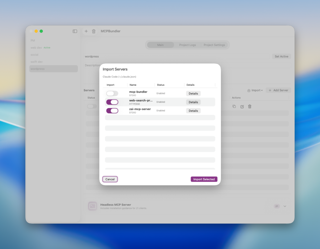 MCP Bundler screenshot